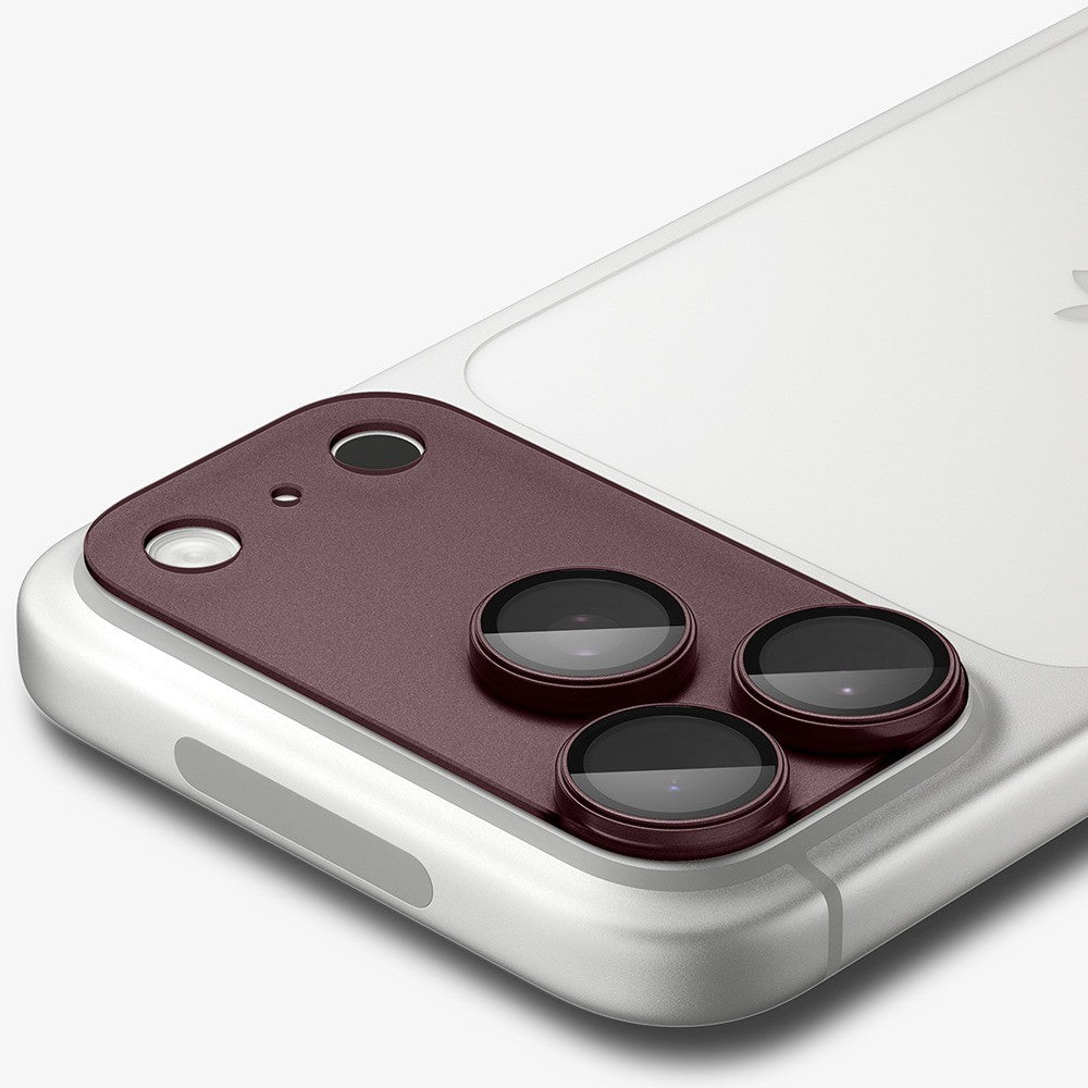 Spigen iPhone 18 Pro Max Kameraskydd Glas.tR EZ Fit Optik Pro XL Dark Cherry