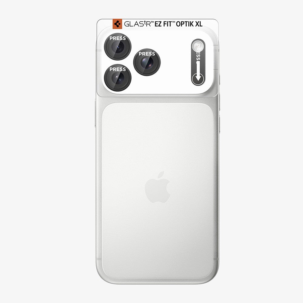 Spigen iPhone 18 Pro Max Kameraskydd Glas.tR EZ Fit Optik Pro XL Dark Gray