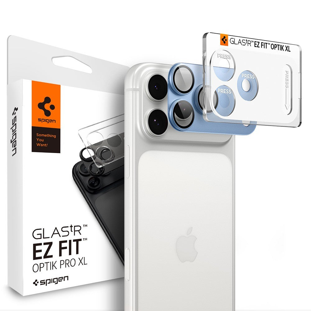 Spigen iPhone 18 Pro Max Kameraskydd Glas.tR EZ Fit Optik Pro XL Light Blue
