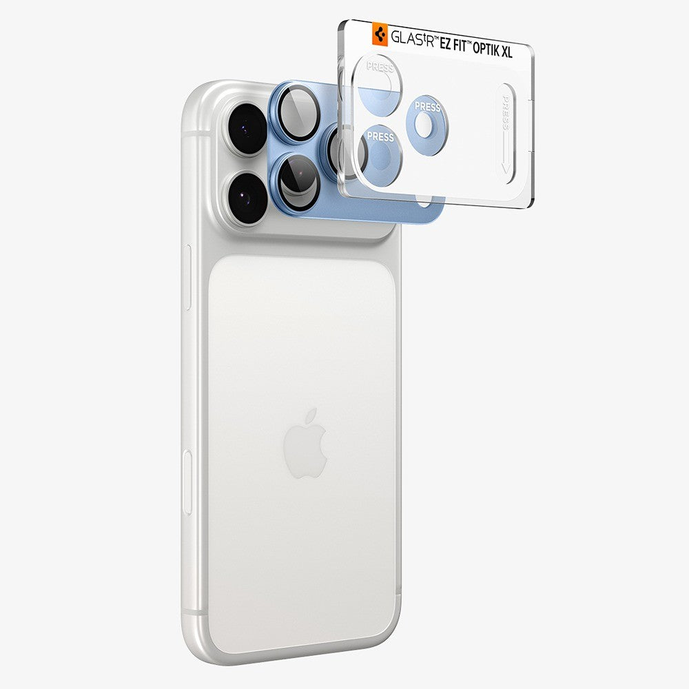 Spigen iPhone 18 Pro Max Kameraskydd Glas.tR EZ Fit Optik Pro XL Light Blue