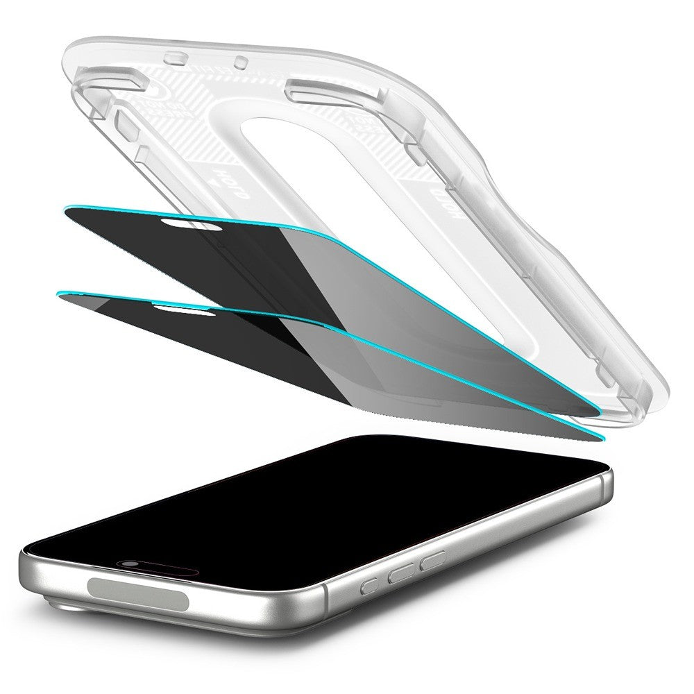 Spigen iPhone 18 Pro Max Skärmskydd Glas.tR EZ Fit Pro Privacy