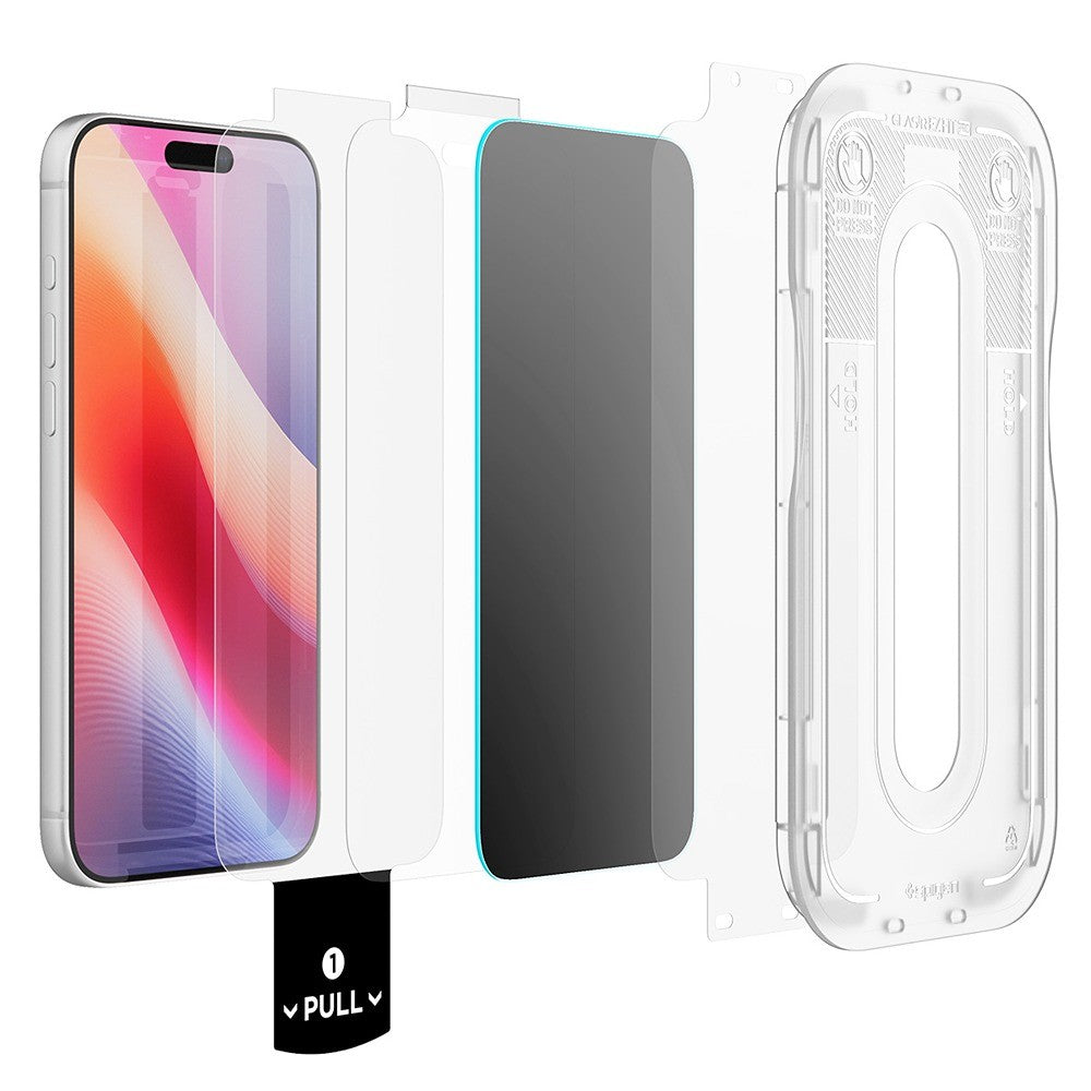 Spigen iPhone 18 Pro Max Skärmskydd Glas.tR EZ Fit Pro Privacy