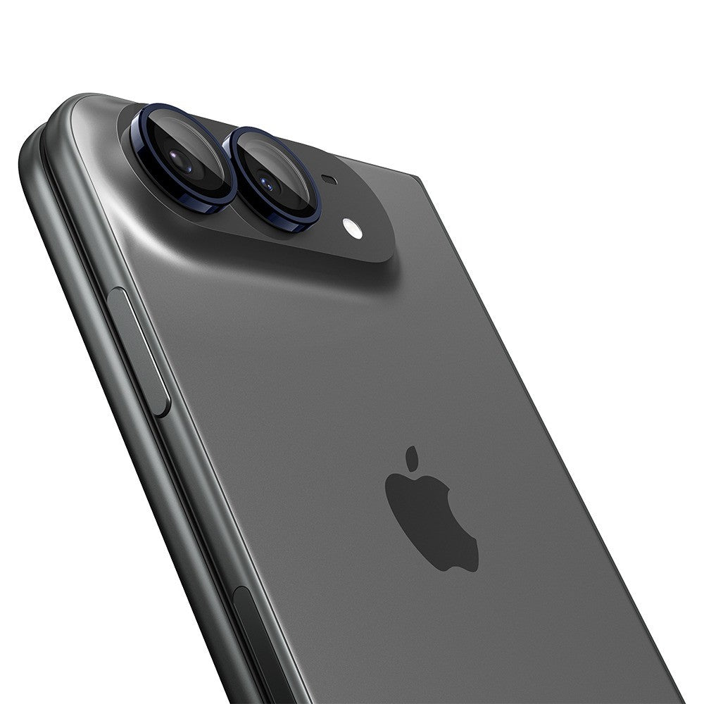 Spigen iPhone Duo Kameraskydd Glas.tR EZ Fit Optik Pro 2-pack Svart