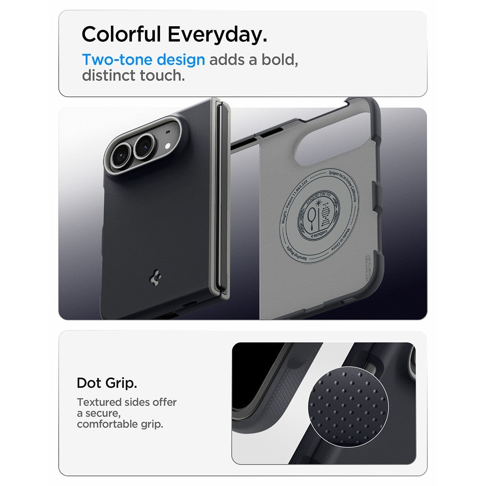 Spigen iPhone Duo Skal Nano Pop MagFit Black Sesame