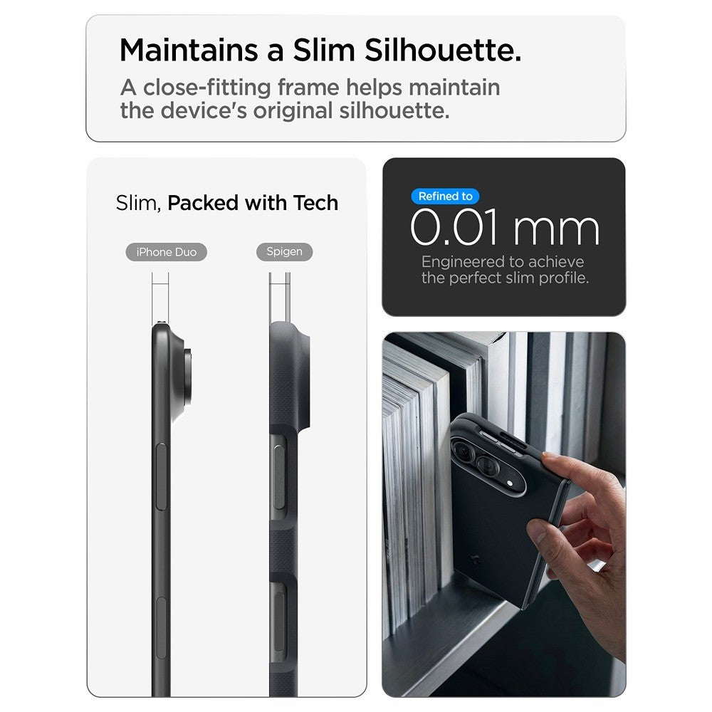 Spigen iPhone Duo Skal Nano Pop MagFit Black Sesame