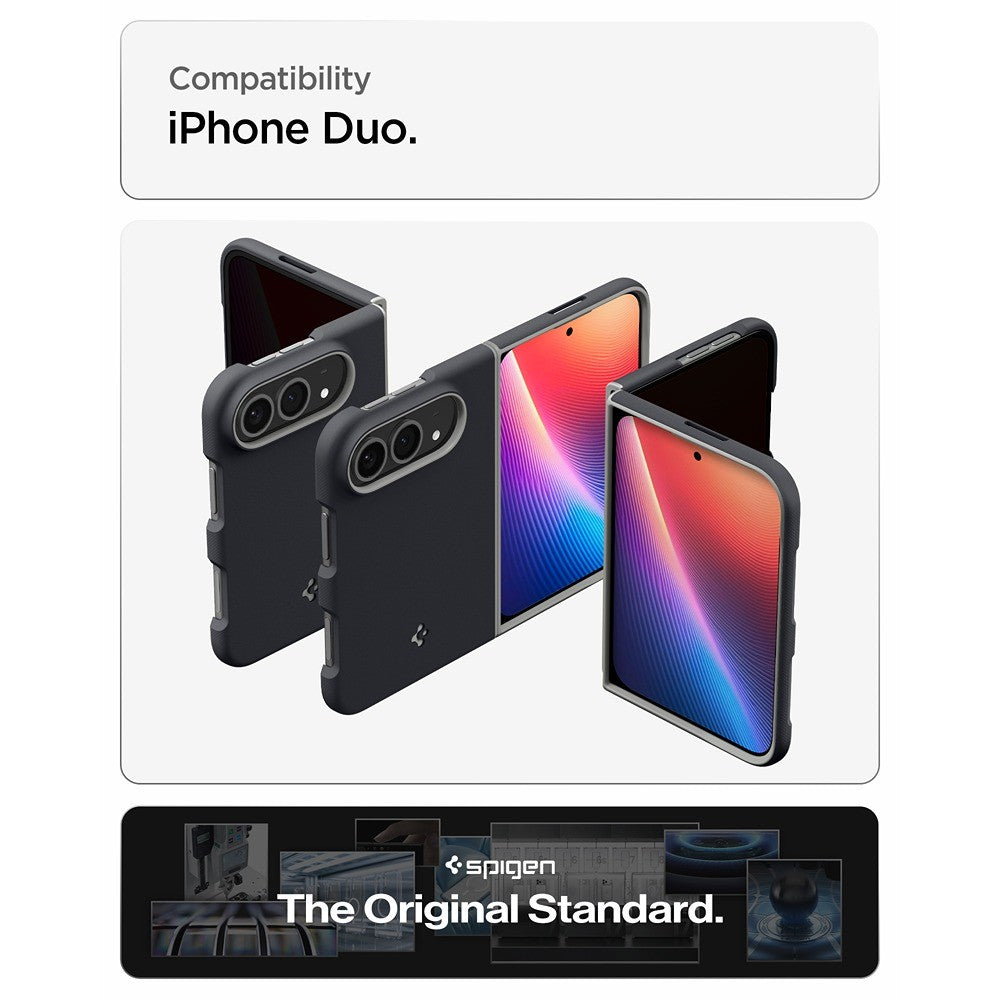 Spigen iPhone Duo Skal Nano Pop MagFit Black Sesame
