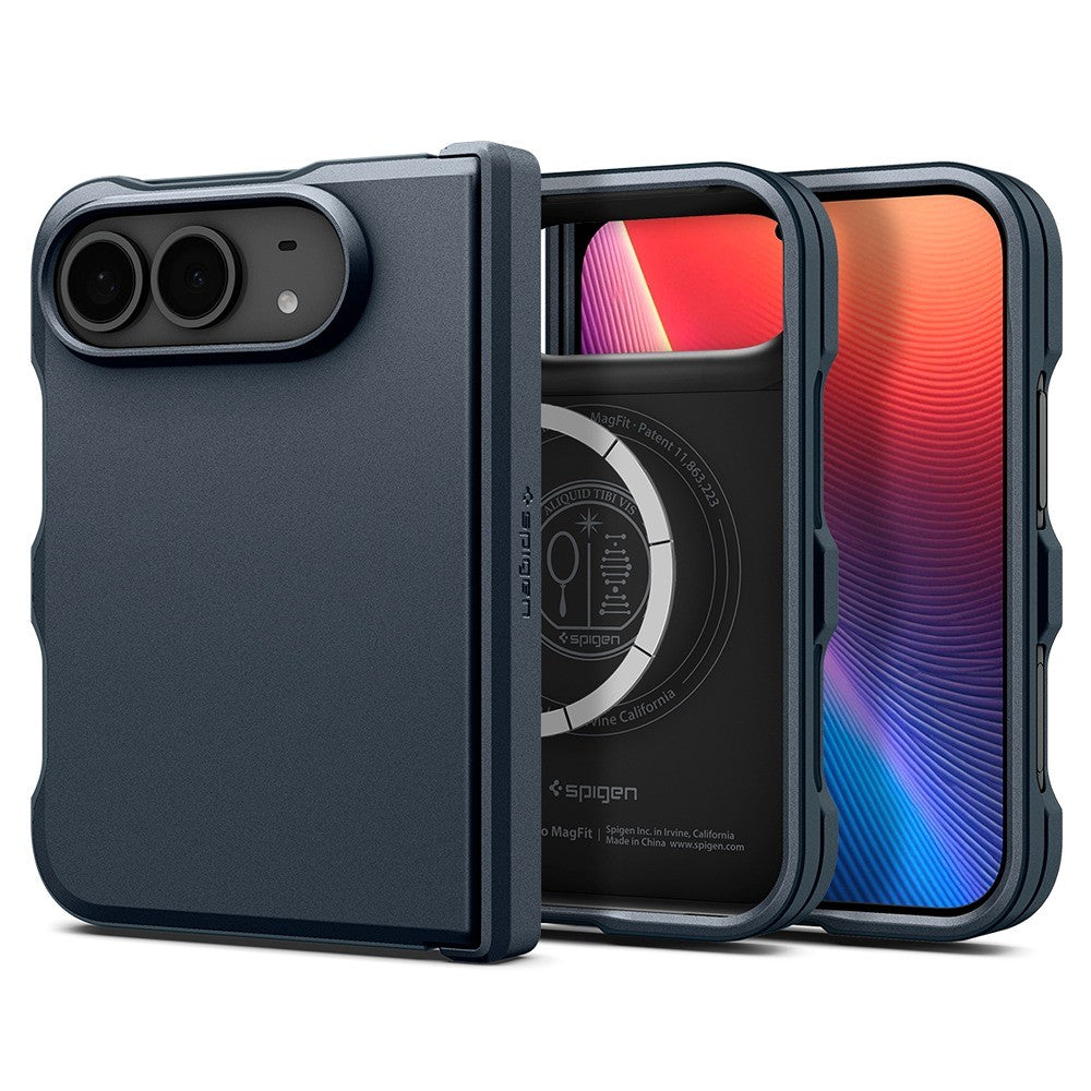 Spigen iPhone Duo Skal Tough Armor Pro MagFit Metal Slate