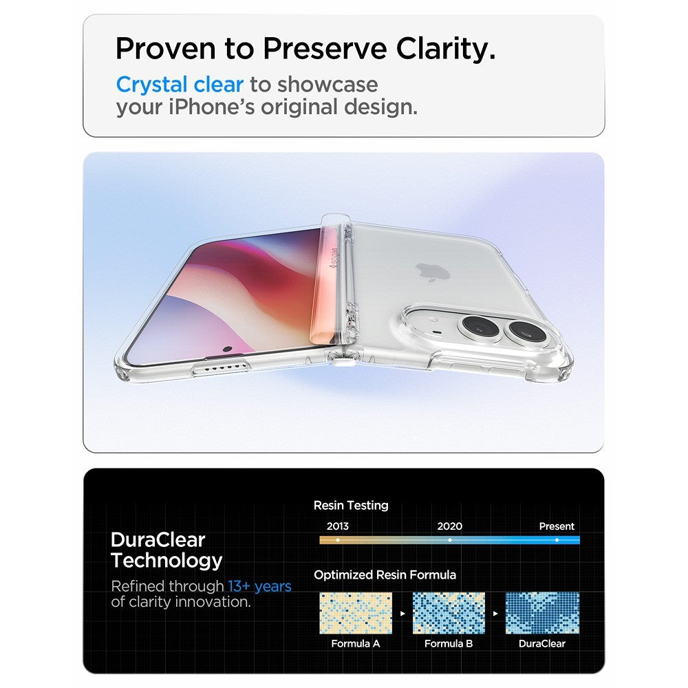 Spigen iPhone Duo Skal Ultra Hybrid Pro Crystal Clear