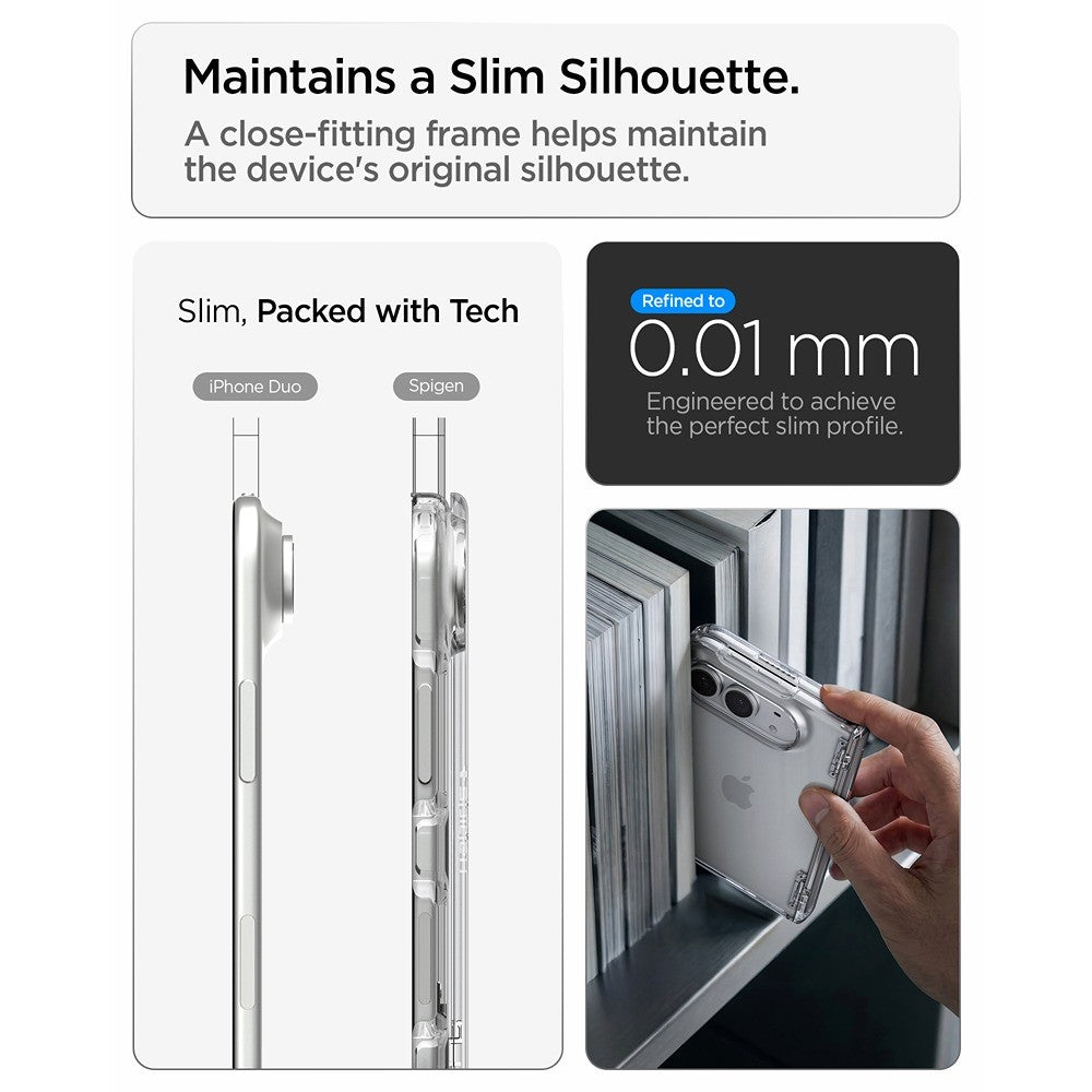 Spigen iPhone Duo Skal Ultra Hybrid Pro Crystal Clear