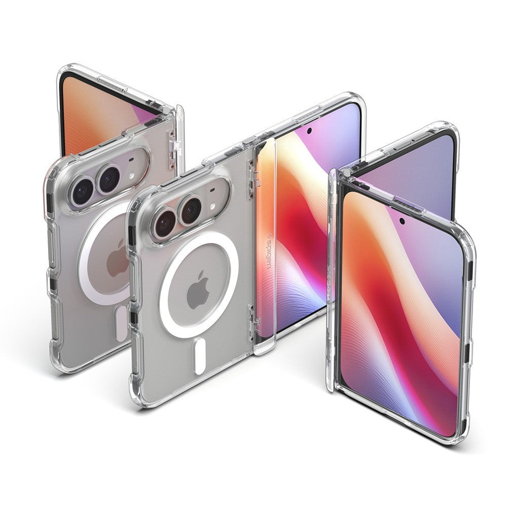Spigen iPhone Duo Skal Ultra Hybrid Pro MagFit Clear White