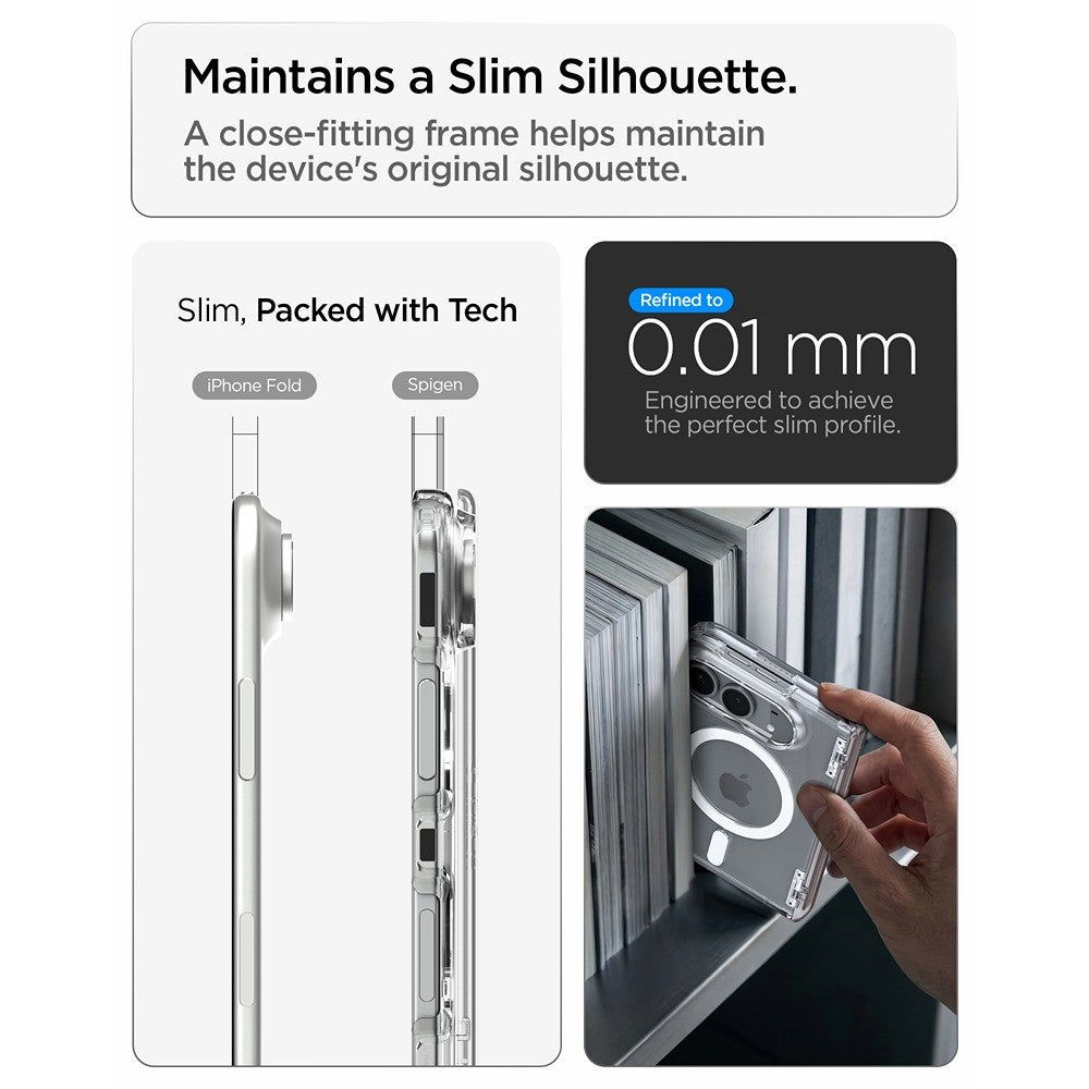 Spigen iPhone Duo Skal Ultra Hybrid Pro MagFit Clear White