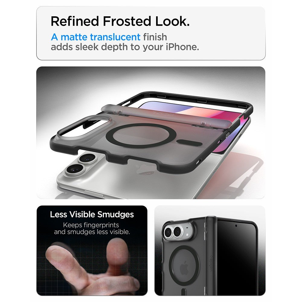Spigen iPhone Duo Skal Ultra Hybrid Pro MagFit Frost Black