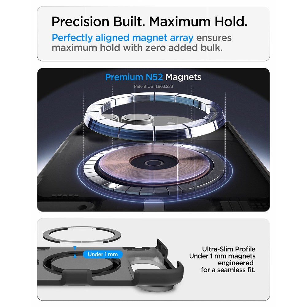 Spigen iPhone Duo Skal Ultra Hybrid Pro MagFit Frost Black