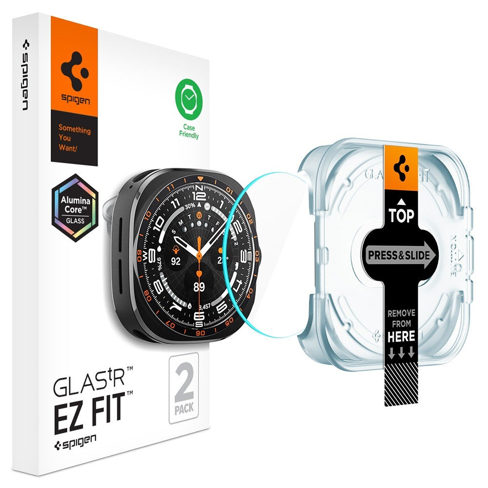 Spigen Samsung Galaxy Watch Ultra 2 47mm Skärmskydd GLAS.tR EZ Fit 2-pack