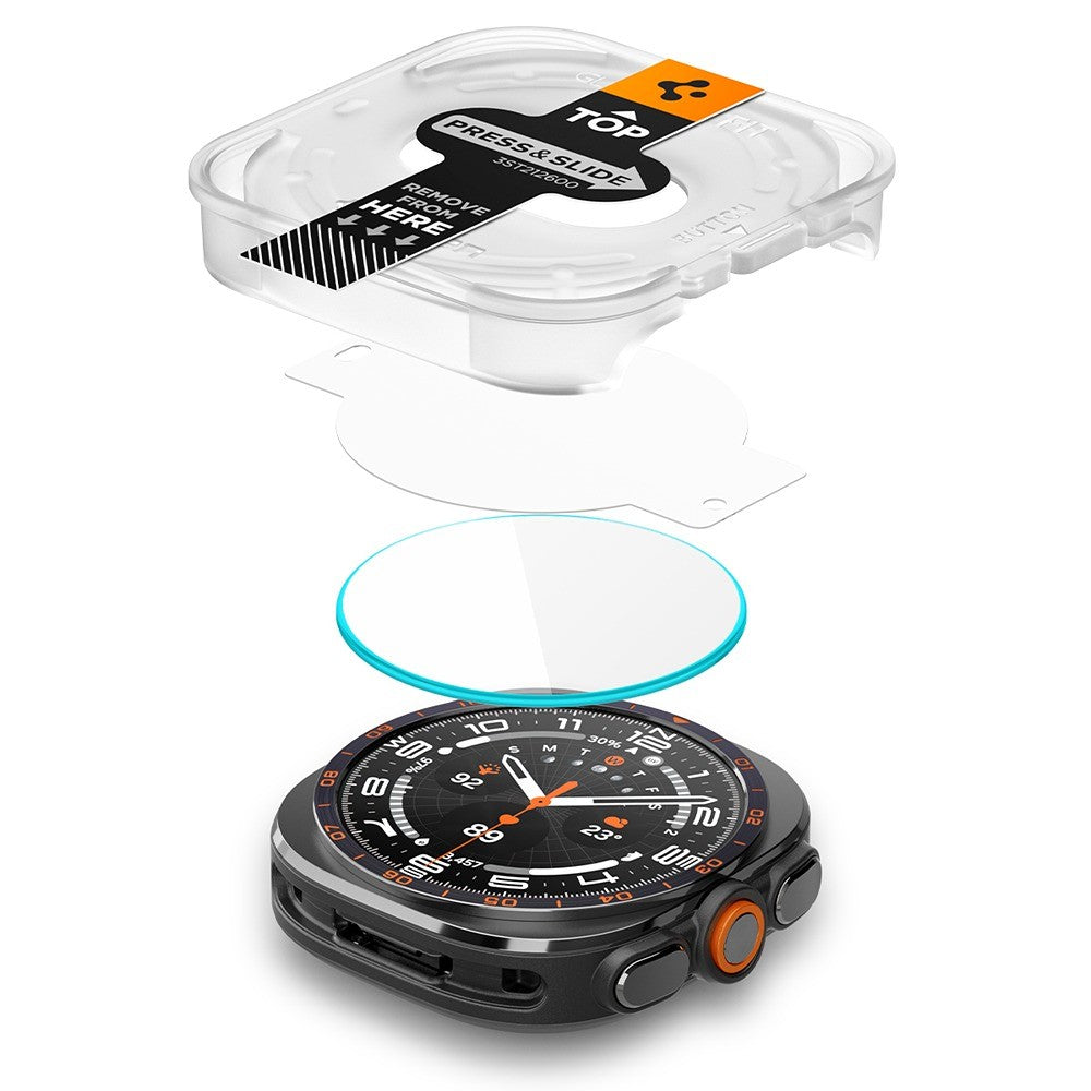 Spigen Samsung Galaxy Watch Ultra 2 47mm Skärmskydd GLAS.tR EZ Fit 2-pack