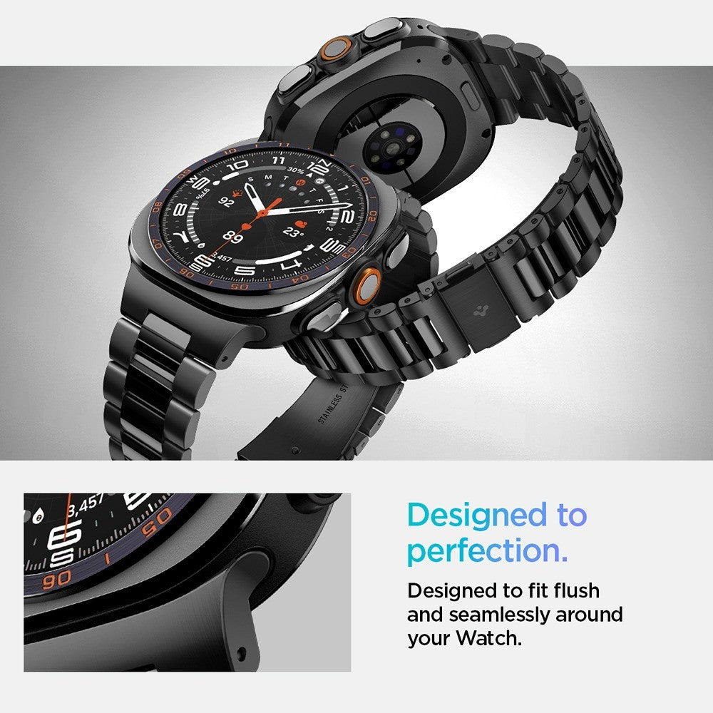 Spigen Samsung Galaxy Watch Ultra 47mm Armband Modern Fit 316L Svart