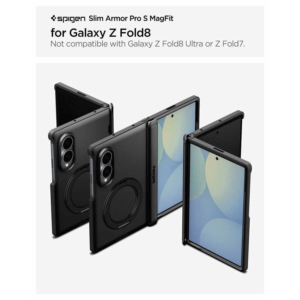 Spigen Samsung Galaxy Z Fold 8 Skal Slim Armor Pro S MagFit Svart