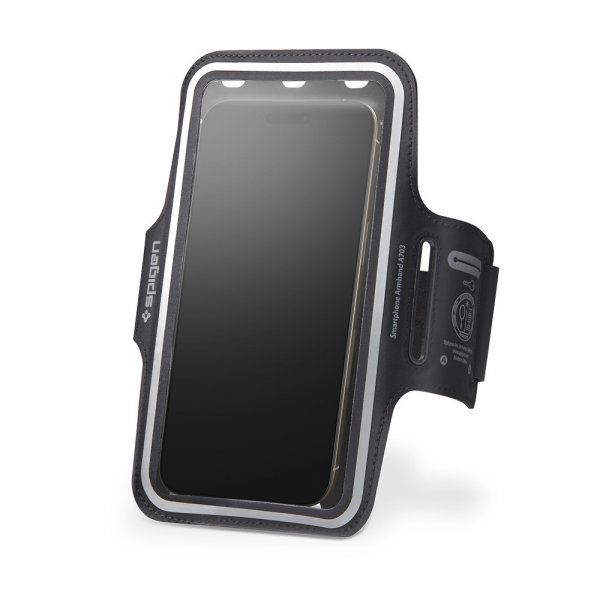 Spigen Sportarmband Dynamic Shield A703 Mobilhållare Svart