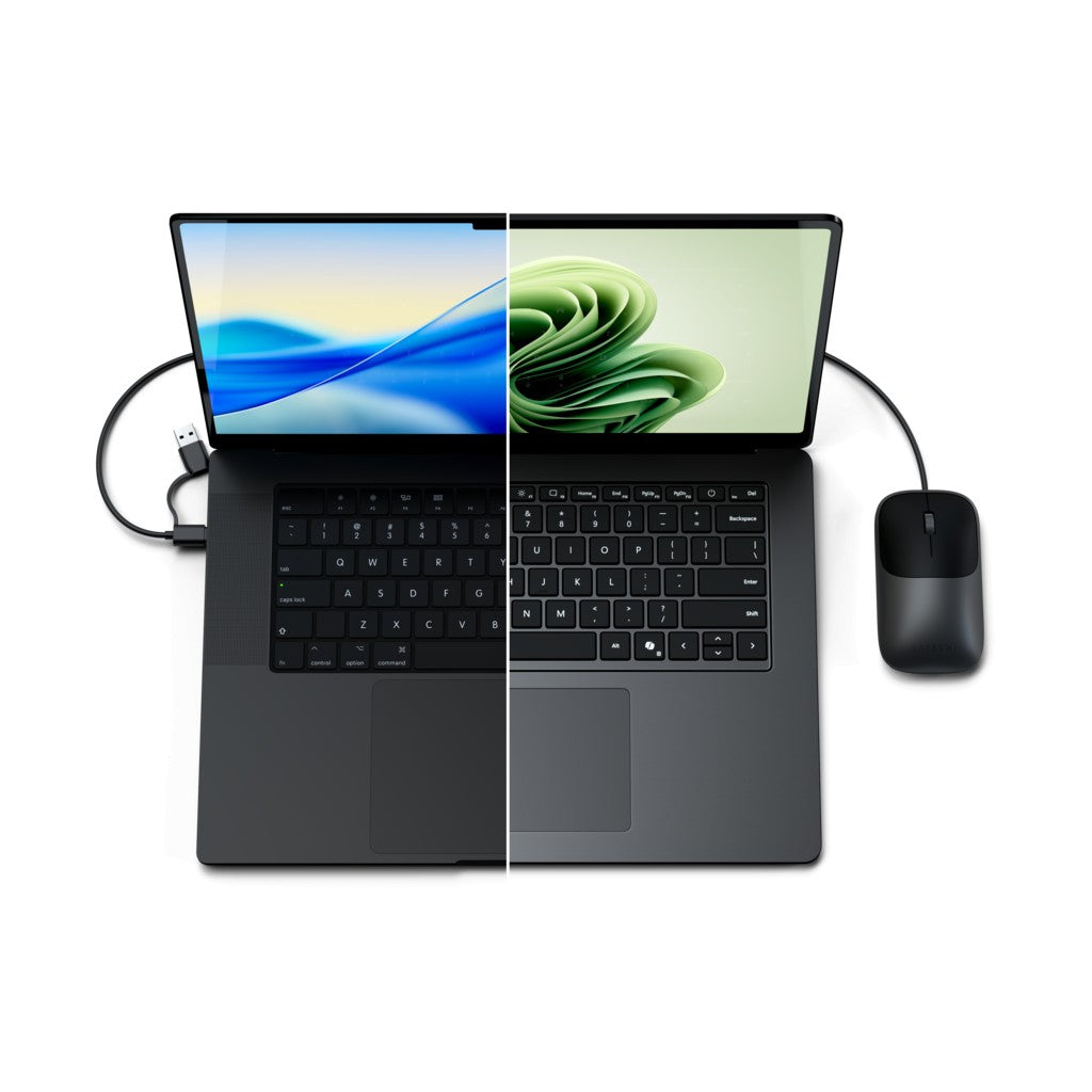 Satechi Trådad Mus Slim LX Space Black