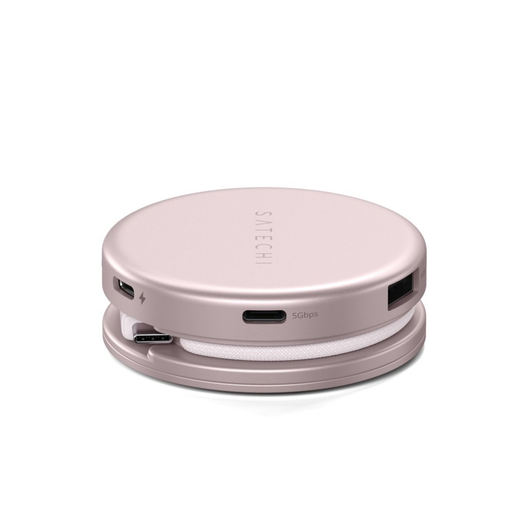 Satechi OntheGo 5-in-1 Multiport Adapter USB-hub Blush