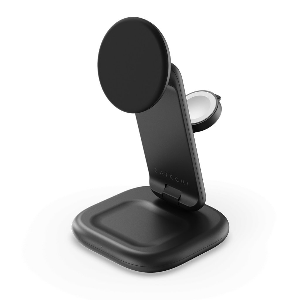 Satechi Trådlös Laddare 3-in-1 Foldable Qi2 25W Svart