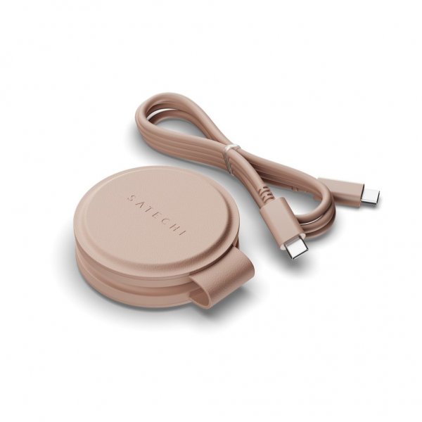 Satechi OntheGo 2-i-1 trådlös laddare Desert Rose