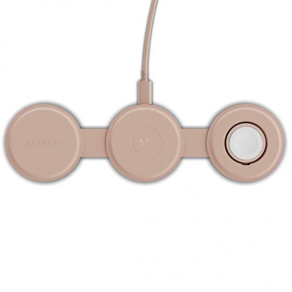 Satechi OntheGo 3-i-1 trådlös laddare Desert Rose