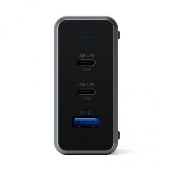 Satechi 100W GaN PD-reseladdare med dubbla USB-C och USB-A-uttag