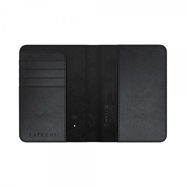 Satechi Vegan-Leather FindAll Passport Cover Svart