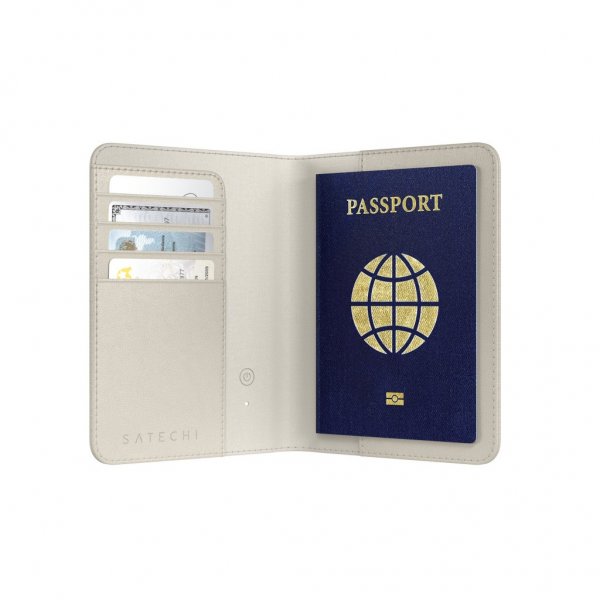 Satechi Vegan-Leather FindAll Passport Cover Sand