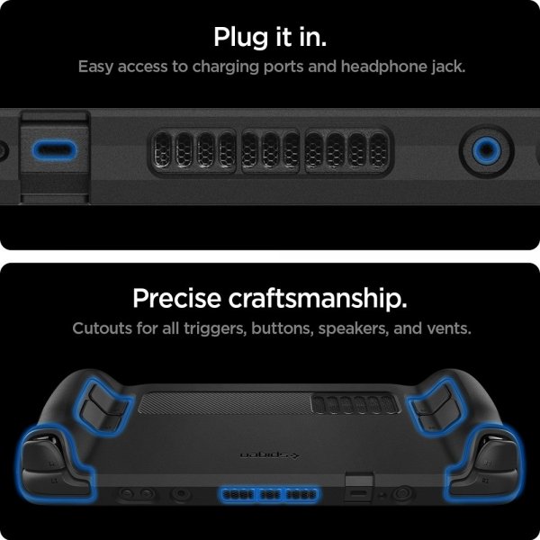 Spigen Steam Deck Skal Rugged Armor Matte Black