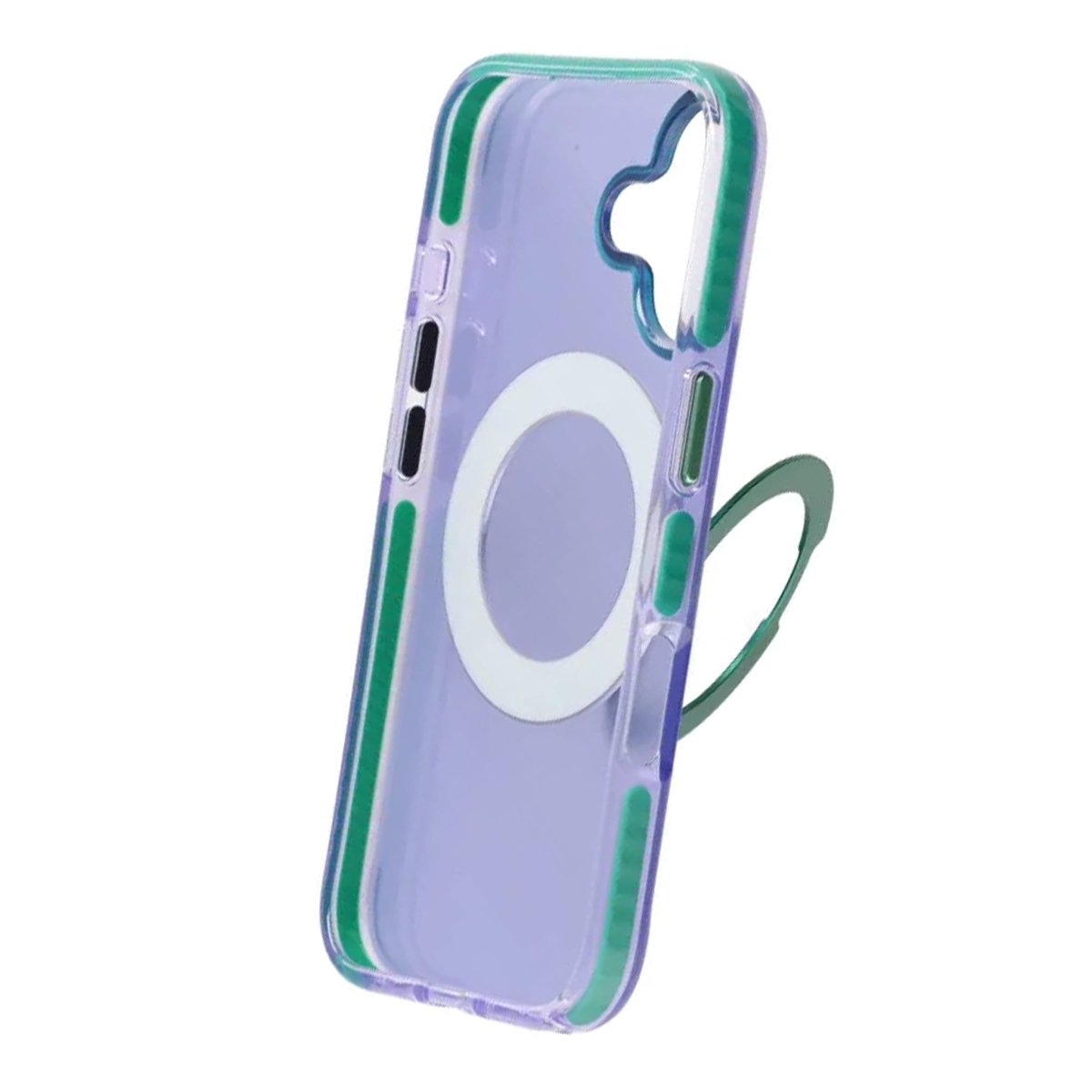 iPhone 17 Skal Roterbart Stativ Lila