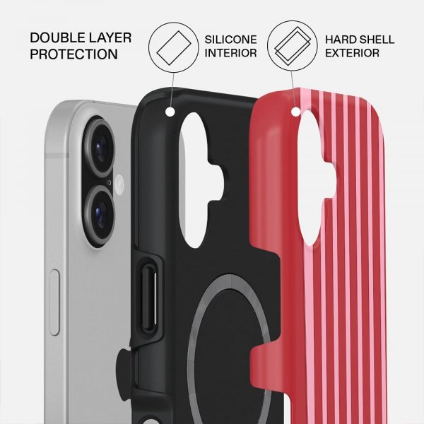 Burga iPhone 17 Skal Tough MagSafe Strawberry Jam
