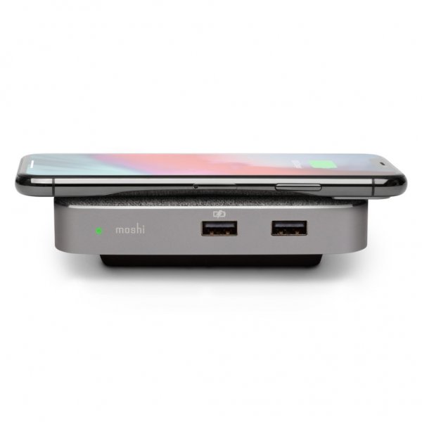Moshi Symbus Q USB-C-hubb med Qi-laddning
