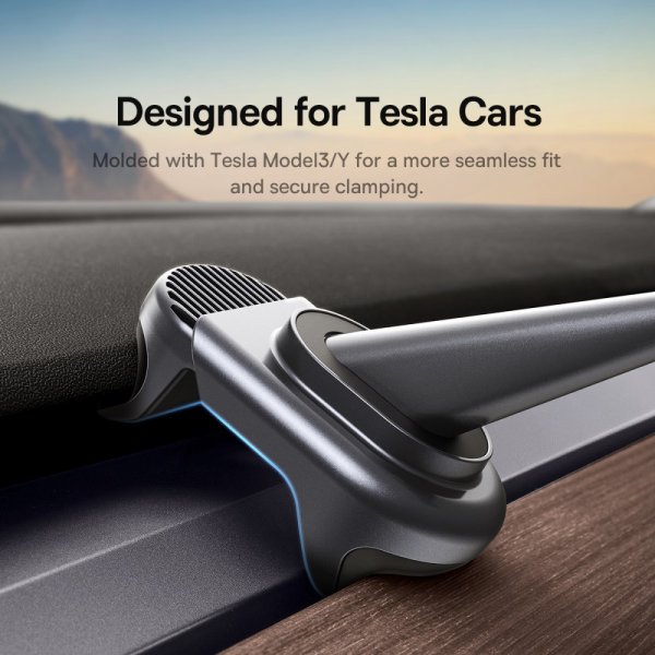Baseus Tesla Model 3/Y Mobilhållare T-Space Solpanel