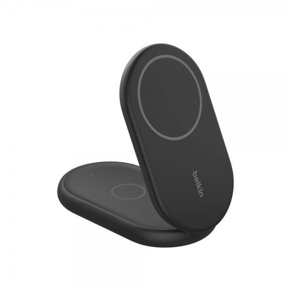 Belkin Trådlös Laddare BoostCharge 2-in-1 Foldable MagSafe Qi2 15W Svart