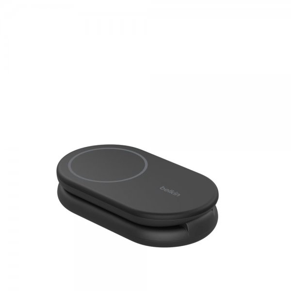 Belkin Trådlös Laddare BoostCharge 2-in-1 Foldable MagSafe Qi2 15W Svart