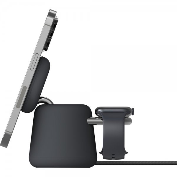 Belkin Trådlös Laddare BoostCharge Pro 2-in-1 MagSafe 15W Charcoal