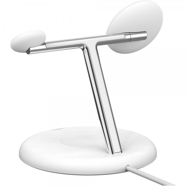 Belkin Trådlös Laddare BoostCharge Pro 3-in-1 MagSafe Qi2 15W Vit
