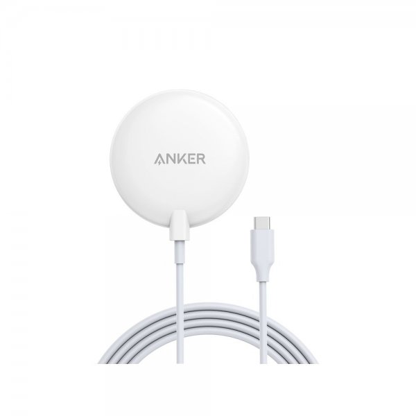 Anker Trådlös Laddare PowerWave Magnetic Pad 7.5W MagSafe Vit