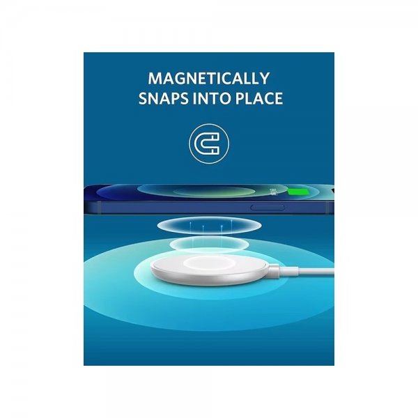 Anker Trådlös Laddare PowerWave Magnetic Pad 7.5W MagSafe Vit