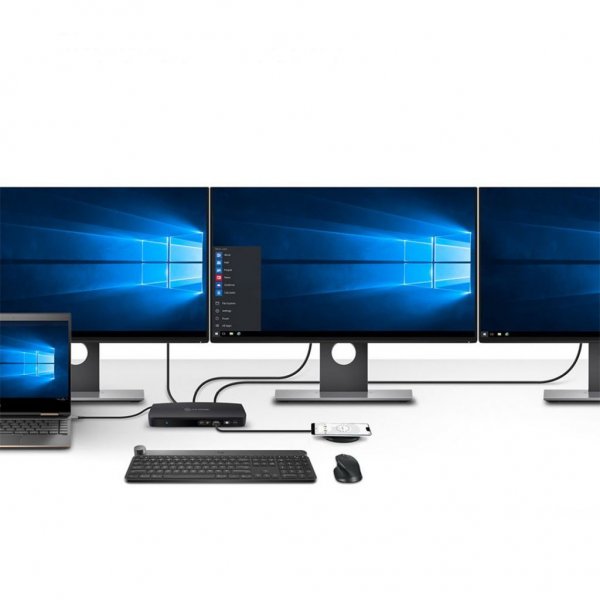 ALOGIC USB-C och USB 3.0 Trippel Display Dockningsstation 4K & strömförsörjning 80W