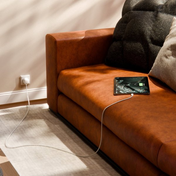 Twelve South PowerCord USB-C Laddare 3 meter Dune