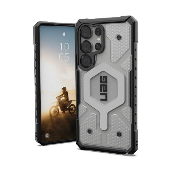 Urban Armor Gear (UAG) Samsung Galaxy S25 Ultra Skal Pathfinder Clear MagSafe Ice/Silver