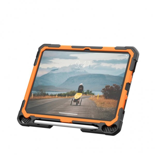 Urban Armor Gear (UAG) iPad 10.9 (gen 10)/iPad 11 (A16) Skal Plasma Kickstand & Handstrap Orange Svart