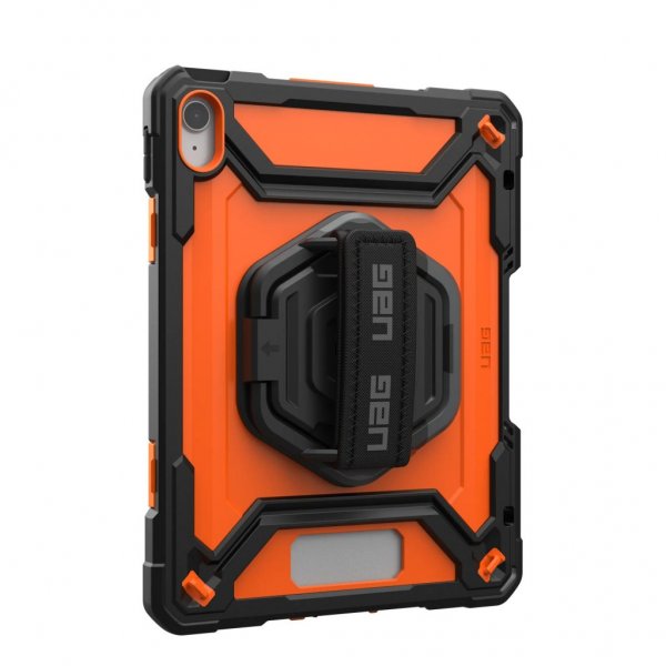 Urban Armor Gear (UAG) iPad 10.9 (gen 10)/iPad 11 (A16) Skal Plasma Kickstand & Handstrap Orange Svart