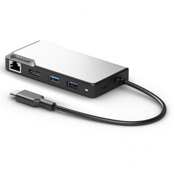ALOGIC USB-C Fusion MAX 6-i-1-hubb HDMI. USB. Ethernet och PD Space Gray
