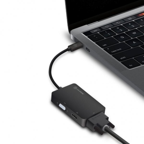 ALOGIC Adapter 3-i-1 USB-C till HDMI DVI VGA