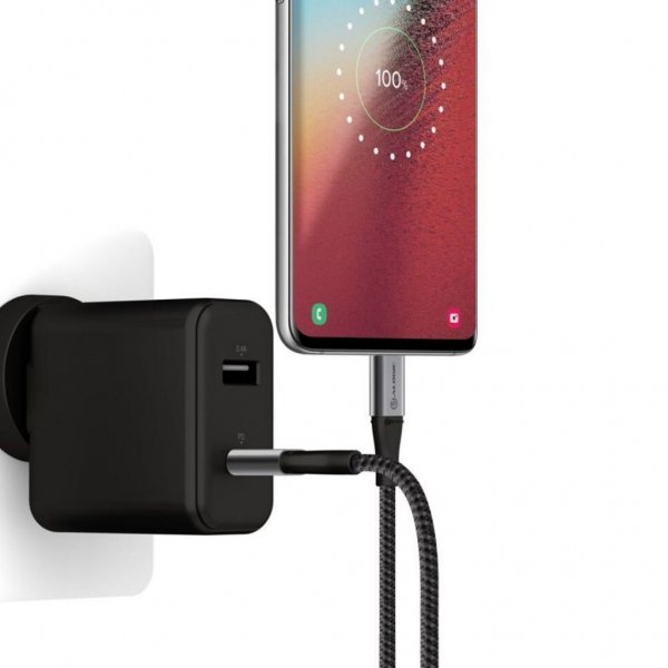 ALOGIC Ultra USB-C till USB-C kabel 5A/480Mbps 30 cm Rymdgrå