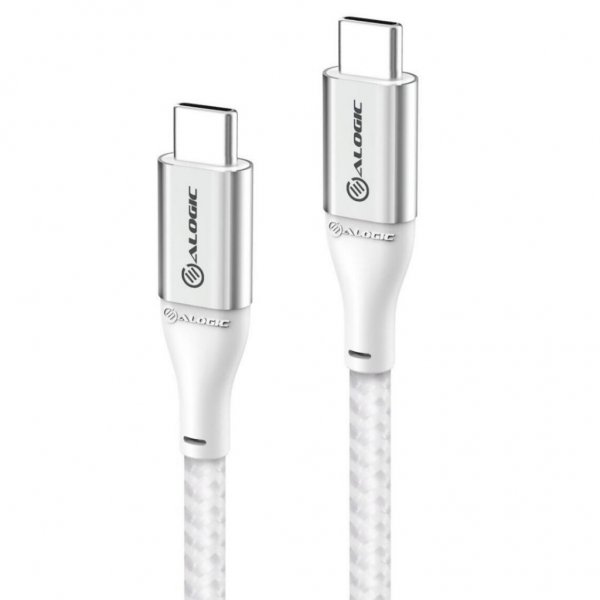 ALOGIC Ultra USB-C till USB-C kabel 5A/480Mbps 30 cm Silver